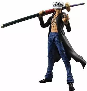 Фигурка героя боевика ONE PIECE Trafalgar Law размером 180 мм, окрашенная в ПВХ, подвижная, прибл.