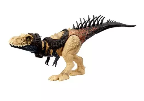 Фигурка гигантского трекера Mattel Jurassic World, игрушка-динозавр Vista Heverso с аксессуарами для движения и отслеживания, длина 14 дюймов