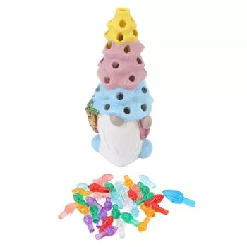 Фигурка гнома, цветная подсветка, смоляное украшение в виде гнома для домашнего собрания, украшения офисного стола