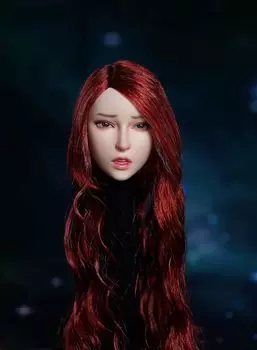 Фигурка Голова Мо Мо Милая Белая Кожа Женская Голова Аксессуар Флокированный Тип Совместимость с SDH027A [Tbmodel] 1/6 PHICEN/TBLeague