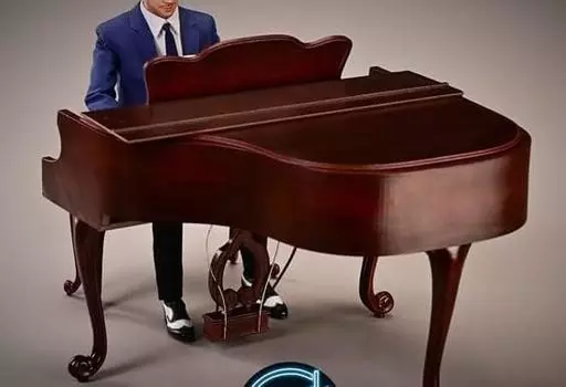 Фигурка Hobby Scale DAFTOYS F021 Пианист Deluxe Edition Western Male Полный комплект и классический рояль [TOYBARJAPAN] 1/6