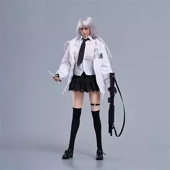 Фигурка Hobby Toy Scale, совместимая с TBLeague Body CDToys CD051, красивая женская модная сексуальная толстовка с капюшоном, юбка, комплект одежды и обуви, а также голова, не