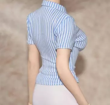 Фигурка Hobby Toy Scale, совместимая с телом TBLeague, обычным телом GS Style, офисная леди OL, сине-белая тонкая рубашка, в комплект не входит тело и [TOYBARJAPAN] 1/6