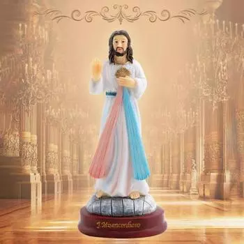 Фигурка Иисуса Орнамент Католическая Коллекция Ренессанса Поделки Из Смолы Цветная Окрашенная Винтажная Мужская Святая Семья Настольная Фигура Статуя Украшение Фестиваль