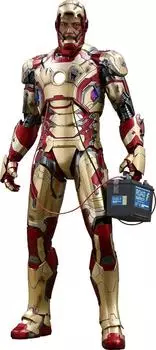 Фигурка Iron Man 3, Iron Man Mark 42, масштаб 1/4, пластиковая, окрашенная, подвижная