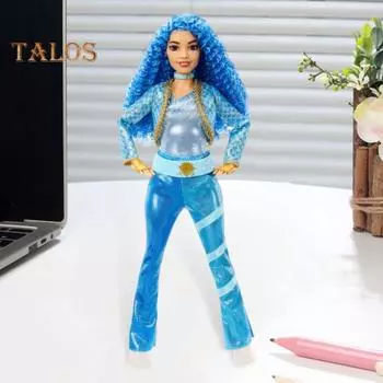 Фигурка из фильма, украшение из смолы, рок-н-рольный наряд, статуэтка девушки, коллекционная статуэтка персонажа фильма, подарок для женщин, мужчин, фанатов синий