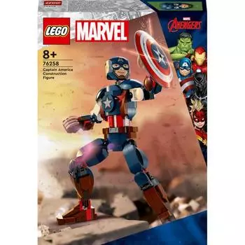 Фигурка Капитана Америки Marvel Lego 76258, разноцветные
