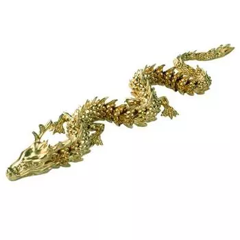 Фигурка китайского дракона, сверкающий яркий цвет, гибкая скульптура китайского дракона, настольный орнамент, аксессуары для вечеринок Dragon