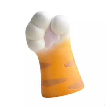 Фигурка кошачьего когтя, милая статуэтка животного, ваза для сухоцветов, держатель для ручек, цветочная композиция для офиса Yellow