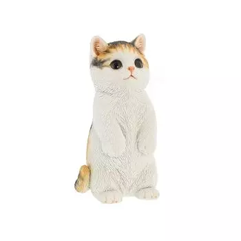 Фигурка кота интерьерная полирезиновая стоящая кошка ситцевая Benny s Benny s QB-022MIX