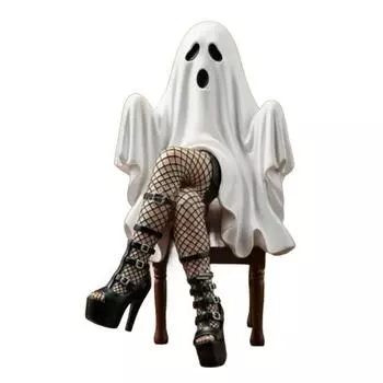 Фигурка Леди Призрак Соблазнительная Статуэтка Призрака Смола Сексуальный Женский Призрак Коллекционный Орнамент для Хэллоуина Декор для Стола Каминной Полки F