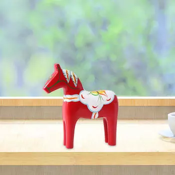 Фигурка лошади Дала, шведская статуэтка, поделки, классическое деревянное украшение для красный