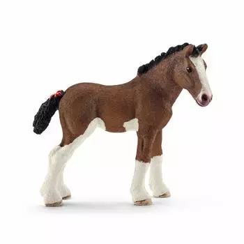 Фигурка лошади Schleich Farm World Clydesdale 13810 (Жеребенок)
