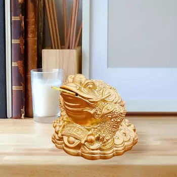 Фигурка лягушки фэн-шуй для домашнего декора и демонстрации процветания Style A