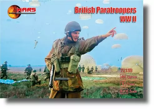 Фигурка Марса Британские воздушно-десантные войска 8 фигурок Пластиковая модель ORM72139 1/72 Позы/40