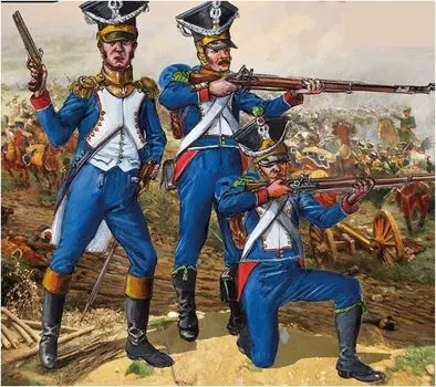 Фигурка Марса Наполеоновская Польская Армия Пехота 8 Фигурок Пластиковая Модель ORM32031 1/32 Позы/12