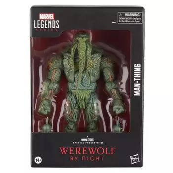Фигурка Marvel Deluxe Action Figure Marvel Werewolf of the Night с более чем 20 точками артикуляции для детей от 14 лет и старше Man-Thing Studios, 6 дюймов зелёный