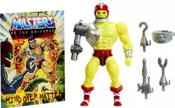 Фигурка Masters of the Universe Origins Trapjaw, коллекционная MOTU, злые и вооруженные злодеи, 16 подвижных суставов с аксессуарами, 5,5 дюйма