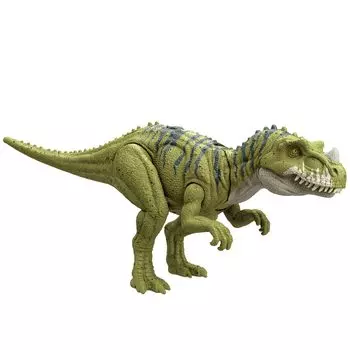 Фигурка Mattel Jurassic World Фигурка динозавра Ceratosaurus Игрушка для детей от 4 лет и старше Зеленый HTK74 (МИР ЮРСКОГО ПЕРИОДА) Рев! Длина для детей: прибл.