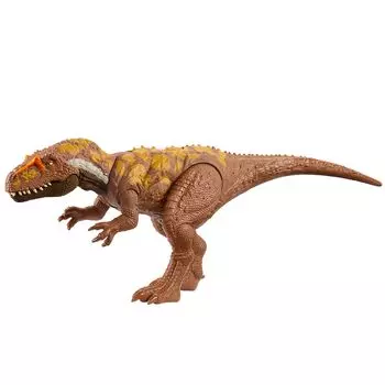 Фигурка Mattel JURASSIC WORLD Мегалозавр HTK73 Рык! [Игрушка Динозавр] [Общая длина приблизительно. 32,7 см] [Возраст 4+] коричневый