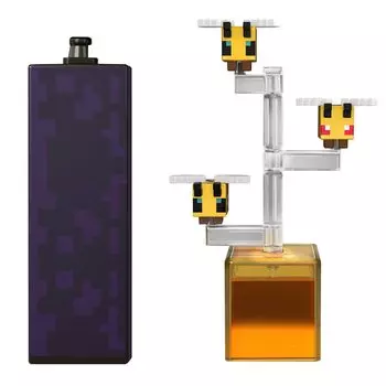 Фигурка Mattel Minecraft Bees Action с 1 деталью 1 строительная игрушка, вдохновленная видео, коллекционный подарок для фанатов, дети в возрасте от 6 лет и старше, 3,25 дюйма,