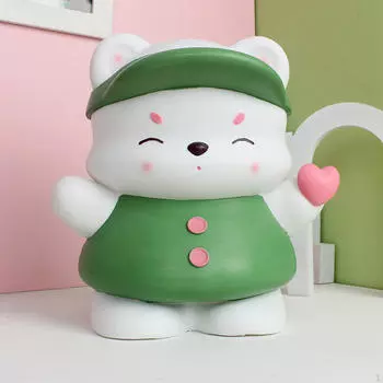 Фигурка медведя, статуя, копилка, праздничный подарок, нежная банка для животных, коллекционные деньги