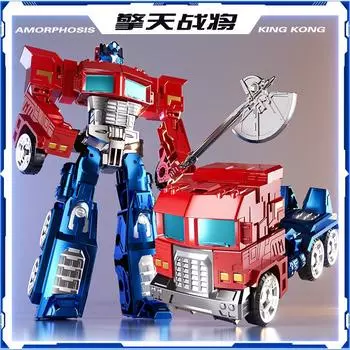 Фигурка, меняющая форму, игрушка Супер Оса Оптимус, модель автомобильной колонны, робота, Кинг-Конг, 7, мальчик 5