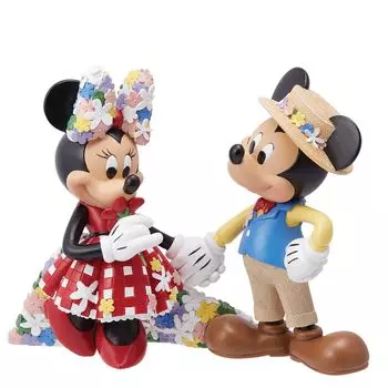 Фигурка Микки и Минни Маус, держащаяся за руки, из коллекции Enesco Disney Showcase, многоцветная, 6,69 дюйма