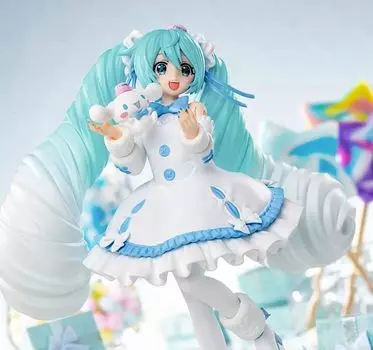 Фигурка Мику Luminasta Miku x Roll Белое платье 19 см тип в Официальные товары Hatsune Hatsune Cinnamo Ver. приблизительно. [всего 1]