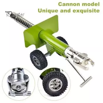 Фигурка мини-пушки, реалистичная миниатюрная артиллерийская установка, модель статуи из сплава, коллекция скульптур, игрушка для домашнего офиса, украшение для рабочего стола, орнамент зелёный