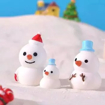 Фигурка Миниатюрный Снеговик Лось Санта Клаус Микро Ландшафтные Украшения Для Рождественских Украшений Аксессуары Для Стола Декор Комнаты