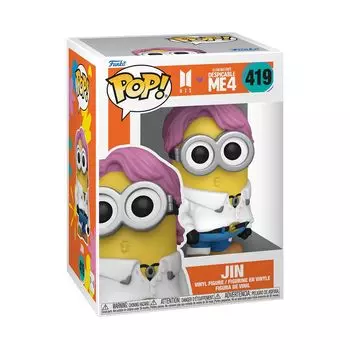 Фигурка Minions x BTS Bangtan Boys Funko Funko Funko Minions x BTS JIN Funko POP! Камни - ХЛОП! (МИНЬОН)