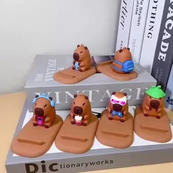 Фигурка Модель Капибара Подставка для мобильного телефона Черепаха Капибара Кронштейн для мобильного телефона Небольшие подарки style 6