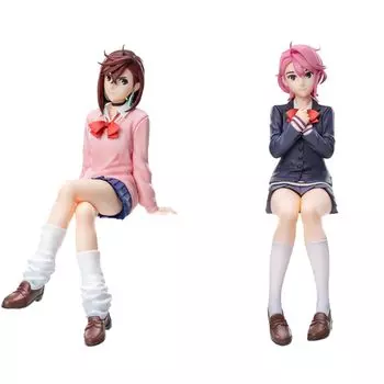 Фигурка Momo Aira Chokonose Premium Figure TV Anime Dandadan 6 x 14 см Набор из 2 штук Прибл.