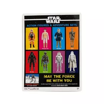 Фигурка-наклейка персонажа STAR WARS SW1009 чёрный