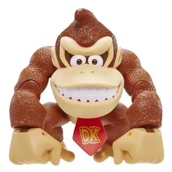 Фигурка Nintendo Super Mario Height Donkey Kong с позой, идеально подходящей для игры и демонстрации детям и коллекционерам в возрасте от 3 до 6 дюймов/15 см,