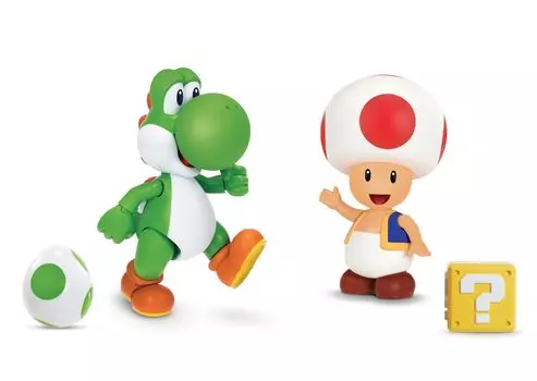 Фигурка Nintendo Super Mario Йоши Жаб с аксессуарами 4 дюйма 2 шт. в упаковке и