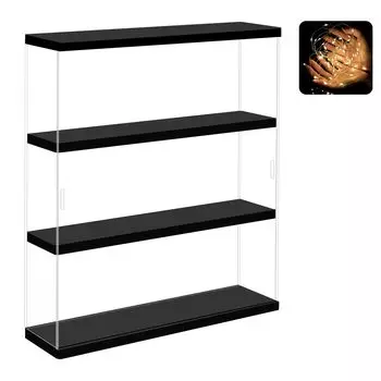 Фигурка OMOTYA акриловая настенная витрина для коллекции, кукла, прозрачная акриловая пластиковая настенная раздвижная для пятен, полная полезных вещей, поставляется с