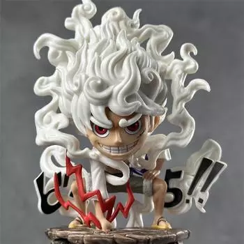 Фигурка One Piece сидящей Ники Луффи, бога солнца Луффи, приборная панель автомобиля или настольное украшение в стиле аниме