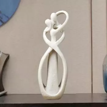 Фигурка пары полезных влюбленных, абстрактная, износостойкая, изысканная. белый