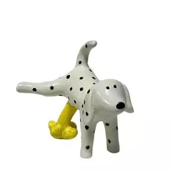 Фигурка Писающей Собаки - Садовая Фигурка Ручной Работы - Забавная Настольная Фигурка, Скульптура из Смолы для Декора Сада и Двора, Декоративная Статуэтка-Украшение One Size