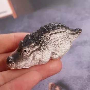 Фигурка питомца из смолы, милая модель питомца, аллигатор, крокодил, кунг-фу, чай, питомец, любители чая Alligator