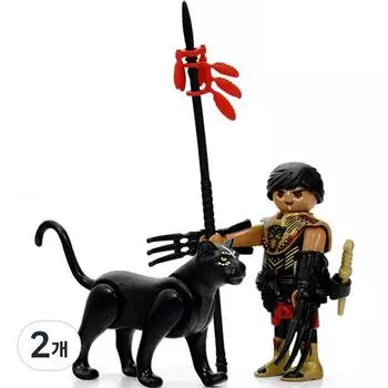 Фигурка Playmobil Воин и Черная Пантера 70878, 2 шт., популярные игрушки в Корее