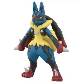 Фигурка покемона TAKARA TOMY Pocket Monster Monster Collection MS-52 Mega Lucario Игрушка для детей от 4 лет Соответствует стандартам безопасности игрушек Сертификация ST Mark