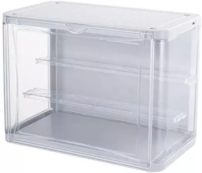 Фигурка полка коллекционный шкаф акриловый шкаф витрина пластиковый шкаф витрина со светодиодной подсветкой (Серый)