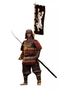 Фигурка POPTOYS Ashigaru Sanninshu 1st Edition Ashigaru EX044 Ashigaru Iron Rust Saika Hachi Шлем Самурай Самурай 1/6