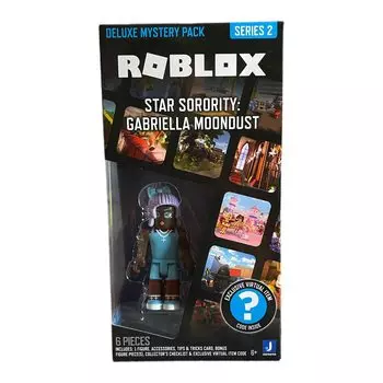 Фигурка Roblox Deluxe Mystery Pack Series 1 — эксклюзивный виртуальный предмет (Выберите рисунок) (Звездное женское общество: Габриэлла Мунддаст)
