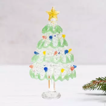 Фигурка рождественской елки, рождественское украшение, скульптура, настольное украшение, декор,