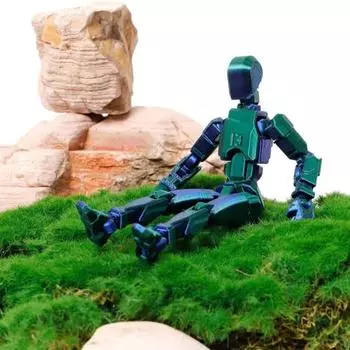 Фигурка с аксессуарами, многосочлененная, подвижная, напечатанная на 3D-принтере, модель робота-динозавра, шарнирная A