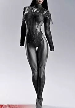 Фигурка с телом TBLeague черного цвета, черной основой, красивой одеждой и головой, не [TOYBARJAPAN] 1/6 Аксессуары/Совместимость SPEC.SUPPLY (тело